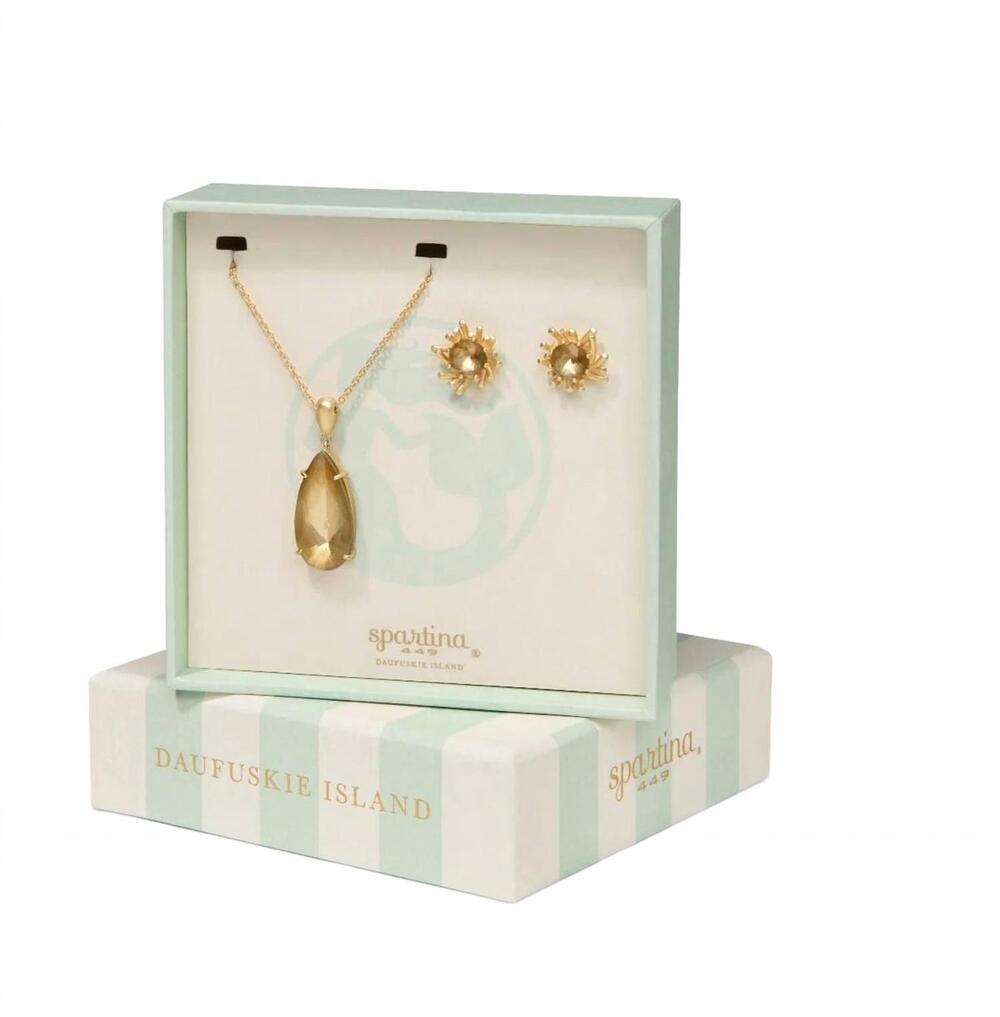 NEW SPARTINA 449 women's gilded boxed set in gold